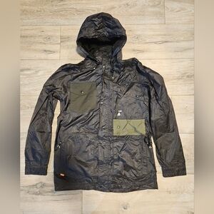 Poler Outdoor Stuff Men's Medium Black Hooded Windbreaker